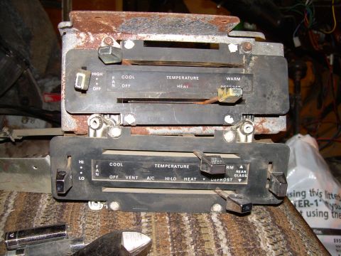 1978 Ford Bronco - Need to swap the switches & knobs over to the heat-only panel.