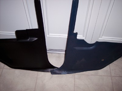 1975 Ford Ranchero - Kick Panel - Before and After