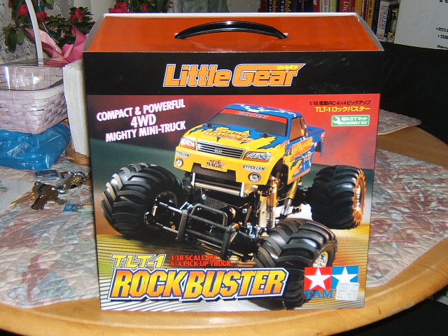 Box art for Tamiya TLT-1 Rock Buster RC monster truck