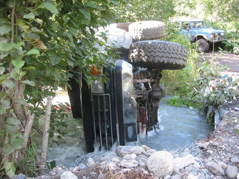 taking three winches to get the big beast out of this one