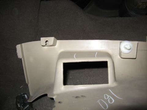 2001 Ford Crown Victoria - Trim Panel after being pulled forward (to rear of car) to remove. Notice the two retaining clip locations.