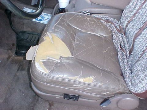 1992 Ford Bronco - The seats have seen better days. 07/30/02