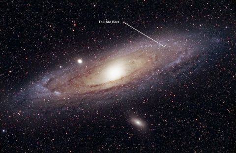 2001 Isuzu Vehicross - The Andromeda Galaxy, also known as M31, is shown with a directional arrow and text indicating a location.