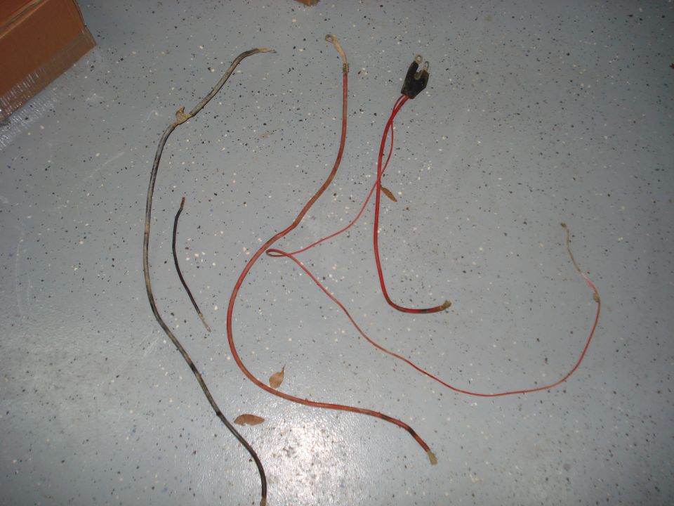 All the stock batter cables, 11 years old.