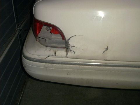 1995 Ford Crown Victoria - dont drive drunk kiddies! the last owner decided to play sparkin hot rods with it. then did the old bang it out with a hammer and screw it…