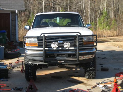 1996 Ford Bronco - the toe-in was really bad, it made the front end raise like 5 inches if you rolled forward a few feet.