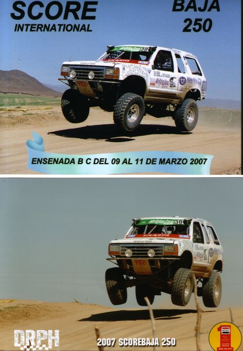 1992 Ford Explorer - This modified Ford Explorer is airborne during the SCORE International Baja 250 race in 2007.