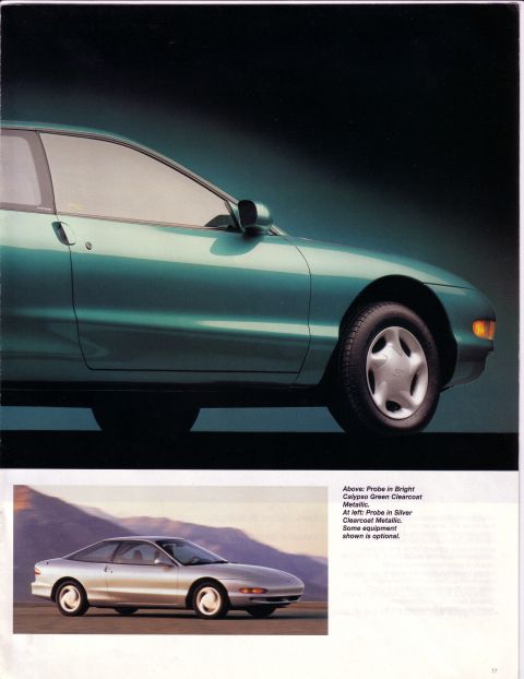 1993 Ford Probe - The 1993 Ford Probe is shown in Bright Calypso Green Clearcoat Metallic.
