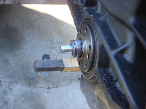 1983 Ford Bronco - i got it out 1/2 inch i pulled the socket out and filled more grease in the void and put the socket back in and hit with the hammer and it…