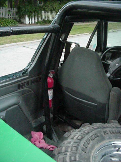 1992 Ford Bronco - behind the seat.