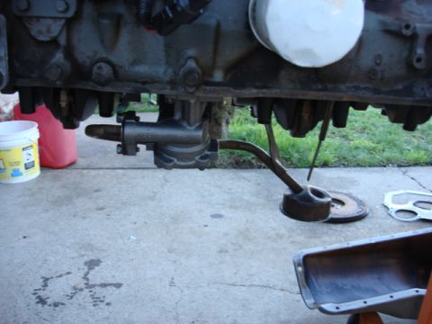 1983 Ford Bronco - here is the pump installed with a new pump to motor gasket.