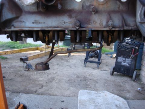 1983 Ford Bronco - here is the other side of the motor withthe new pump.
