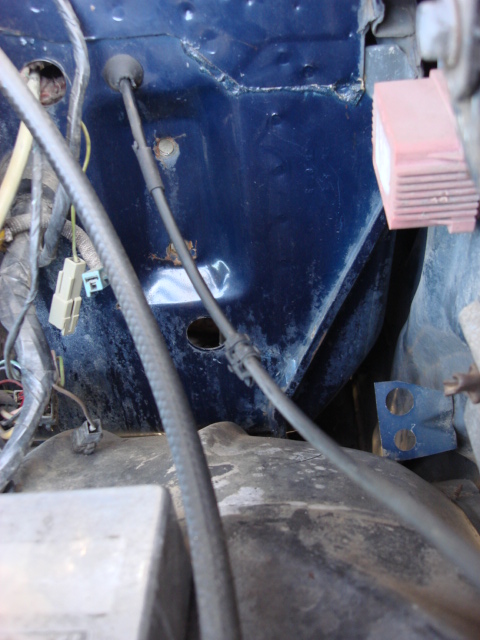 1983 Ford Bronco - here is one last look at the fire wall bafor any work was done.
