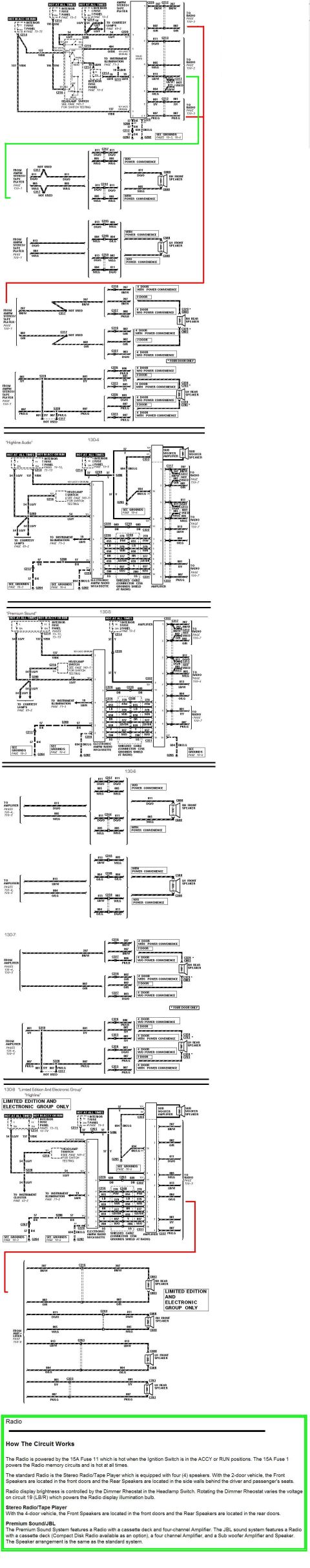 1996 Mercury Grand Marquis - 1993 Ford Explorer Radio diagrams