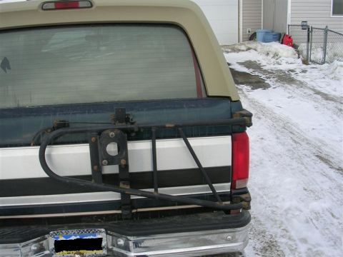 1995 Ford Bronco - Got to take the tire rack off and paint it this summer