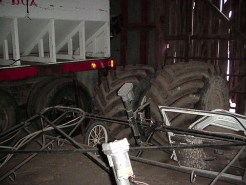 1992 Ford Bronco - future tires? we have 4, and thats a semi trailer next to it to give you guys an actual height.