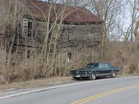 1968 Mercury Cougar - Out on a drive this house built in 1805 is fun to look at. The location is the south side of the Ohio River, about 3 miles down stream from…