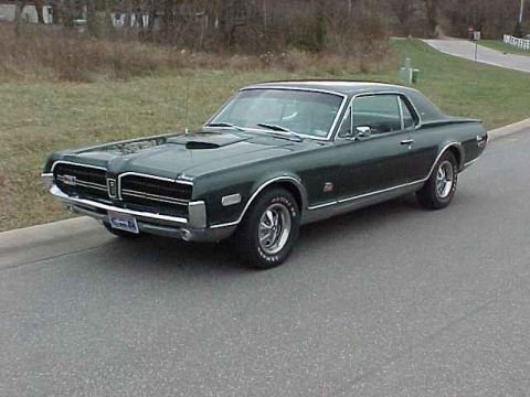 1968 Mercury Cougar - Nice from this angle too. The Augusta green color really pops in the sun. Pictures don't show how nice it looks.