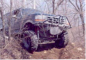 1992 Ford Bronco - green trail