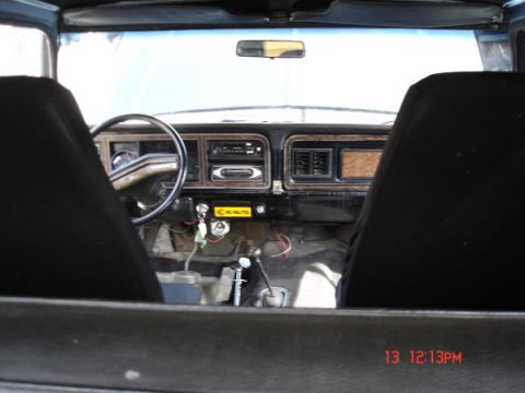 1979 Ford Bronco - The interior of a 1978 Ford Bronco shows its dashboard, steering wheel, and seats.