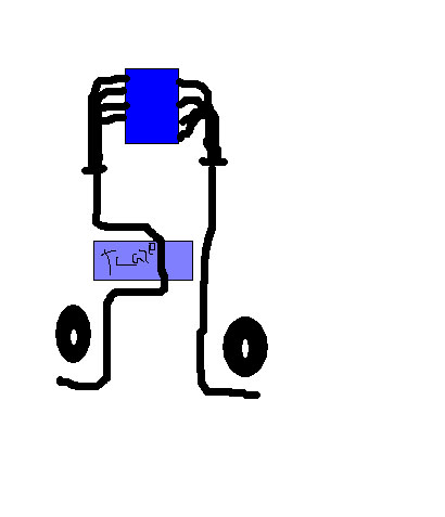 1994 Ford Bronco - Diagram shows exhaust system components, not a 1994 Ford Bronco.