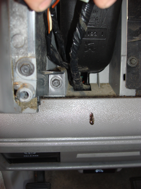 1983 Ford Bronco - on the way to work i smelled a strange smell- i have smelled it before. i then watched this fluide drip on the dash under the head light sw…