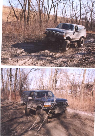 1992 Ford Bronco - out in the little baby ruts.