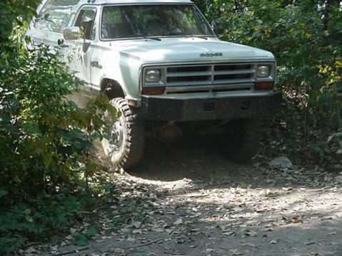 1992 Ford Bronco - tonys dodge!!! sweet ramcharger on 1 1/4 ton military axles. one of my wheeling partners. the stock military tires work pretty good!