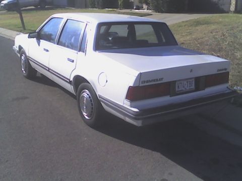 1989 Chevrolet Celebrity - Left rear view of the car after it came home in December 2006.