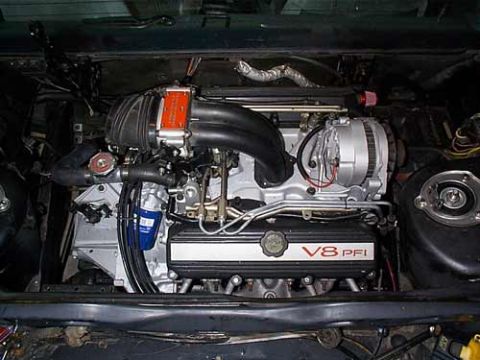1989 Chevrolet Celebrity - 4.9 liter Cadillac PFI V-8 as installed in a 1987 Pontiac Fiero.