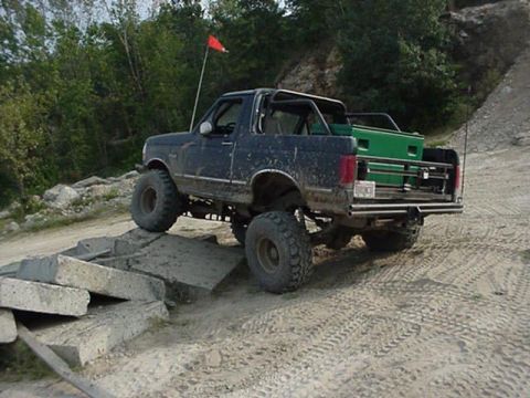 1992 Ford Bronco - the gray jeep that was following me through the trails got tons of pics, and he will post those later.
