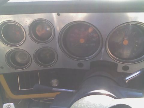 1984 Chevrolet Suburban - Instrument cluster BEFORE I removed the aluminum trim bezel.