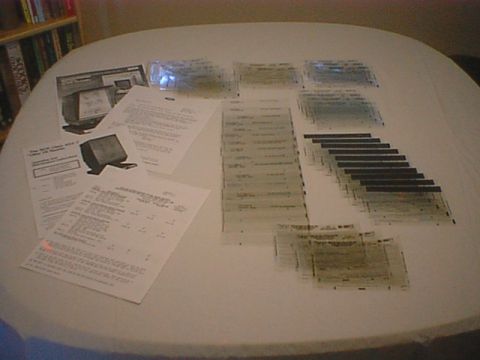 1965 Ford 427 - Ford Rotunda microfiche viewer and fiche