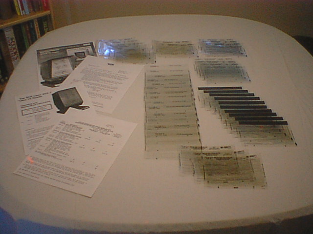 Ford Rotunda microfiche viewer and fiche
