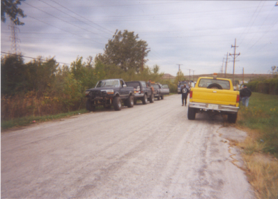 1992 Ford Bronco - trying to leave.