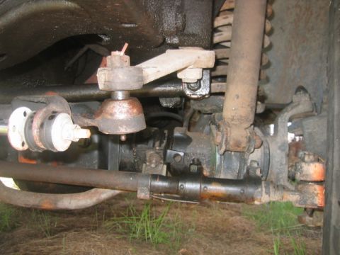 1973 Ford F-100 - Stock '79 Bronco. Note missing rubber boot