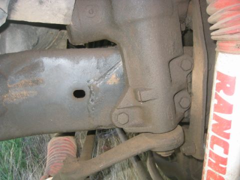 1973 Ford F-100 - '78 F-150 with frame repair at steering box, not mine.