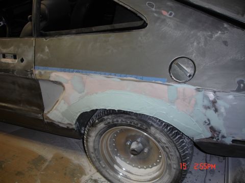 1978 Ford Mustang II - Countour work continues View 3