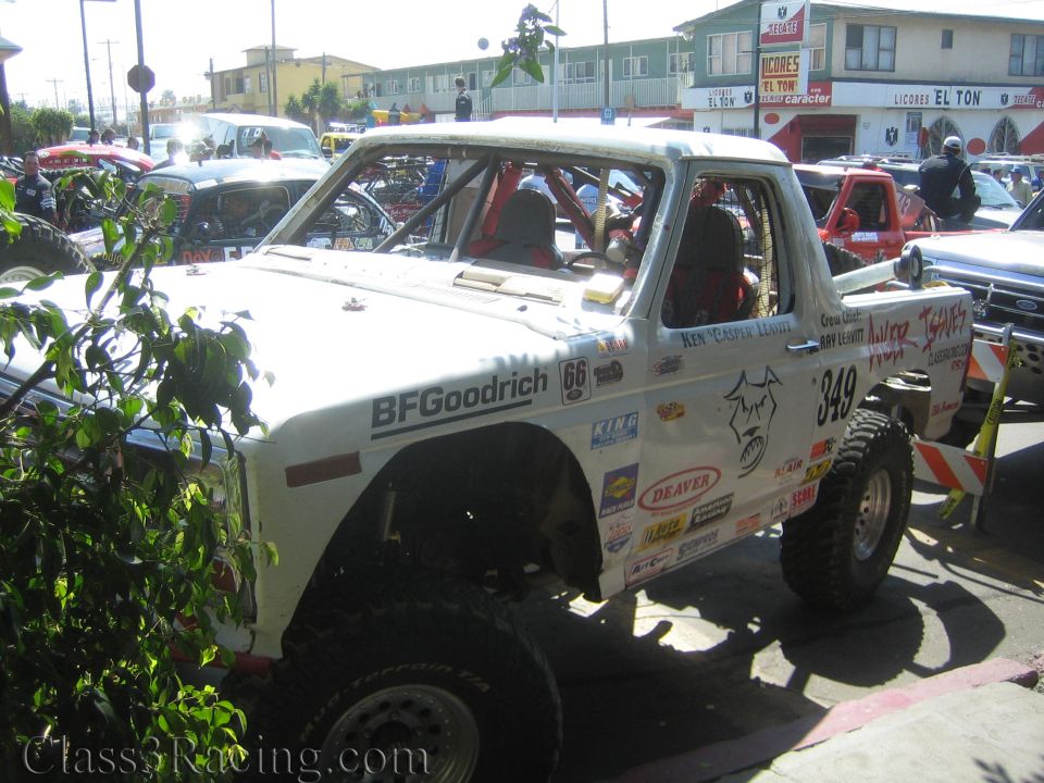 White Chevy off-road race truck #349 with BFGoodrich livery