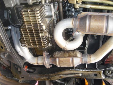 1991 Ford Taurus - Header and Y-Pipe from under the car