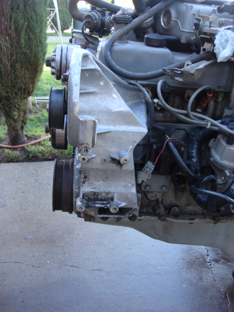 1983 Ford Bronco - here is the old mount there is 2 bolts on the top and two bolts and two nuts on the bottom