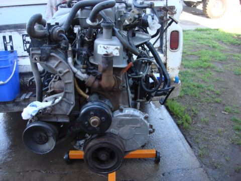 1983 Ford Bronco - i washed the motor down again and here is a shot before the new mbrackets goes on.