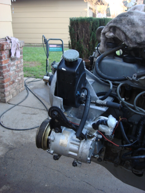 1983 Ford Bronco - a side view of the new pump installed.