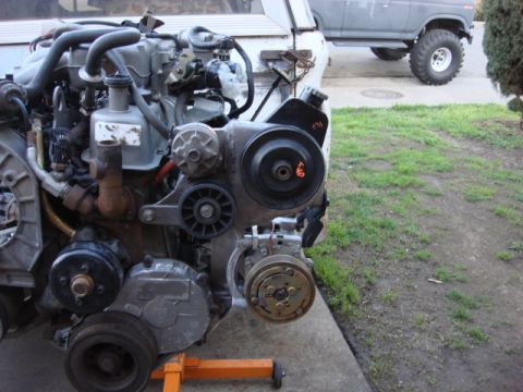 1983 Ford Bronco - i then installed the serp belt pulley.