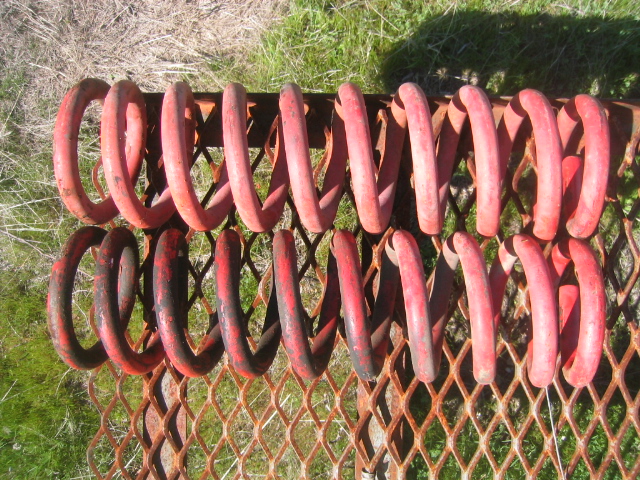 Red powder coated