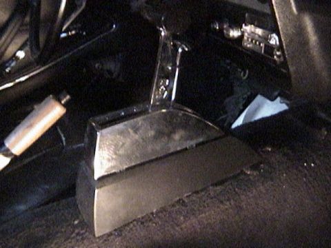 1977 Ford Mustang - This photo shows an aftermarket shifter, not a factory part from a 1977 Ford Mustang.