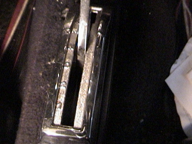 close-up of automatic transmission shifter with P, R, N, D, 2, 1 markings