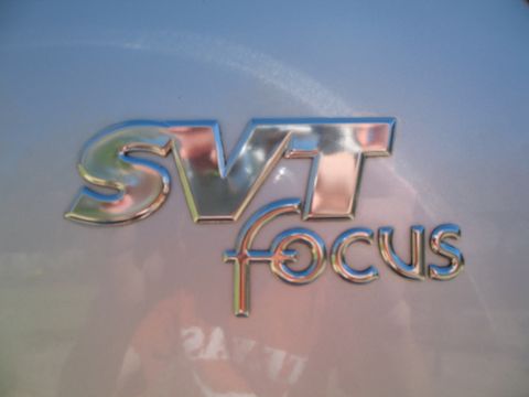 1993 Ford Bronco - Close-up of the SVT Focus badge, indicating a performance variant of the Ford Focus.