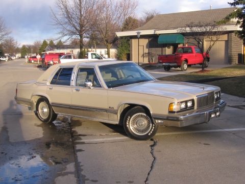 1988 Mercury Grand Marquis - side/front angle shot with 5.0 emblems march '07