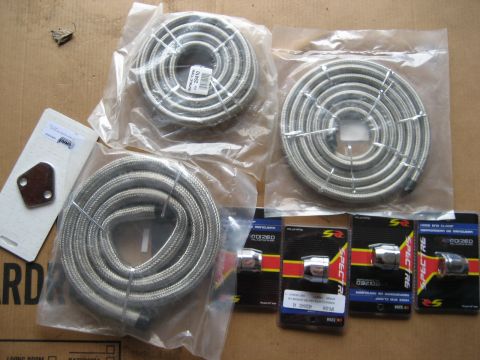 1979 Ford Bronco - Some of the steel braided hose and Magnaclamp fittings